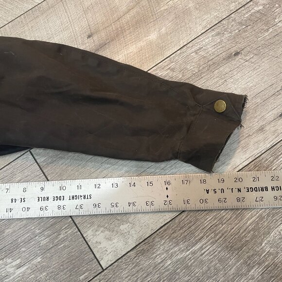Barbour A7 International Wax Motorbike Jacket Size C44 Brown/Khaki L / XL - Picture 6 of 9